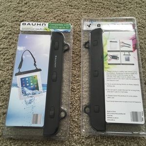 2 BAUHN waterproof tablet cases